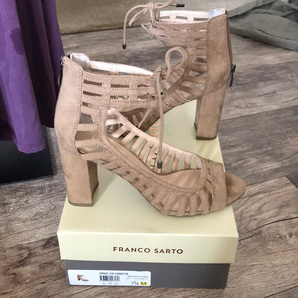 Brushed Suede Heels